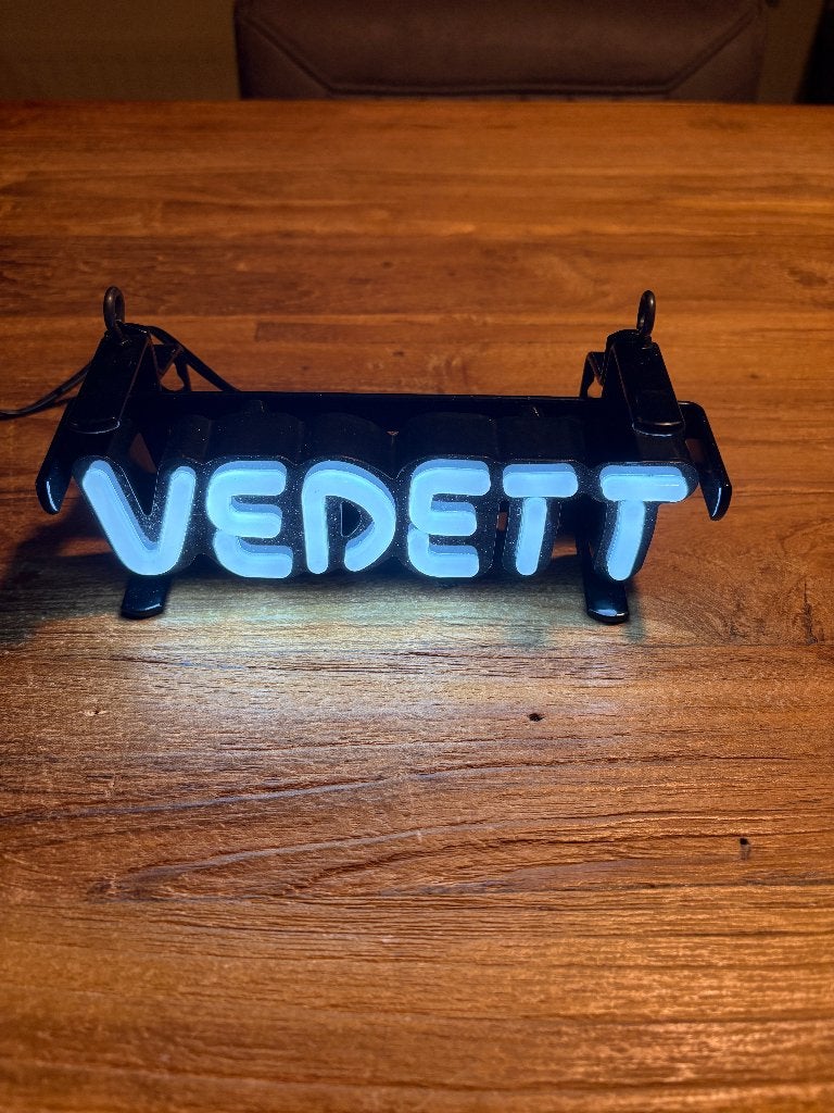 Vedett lichtreclame 19 cm 12 volt, Ophalen of Verzenden