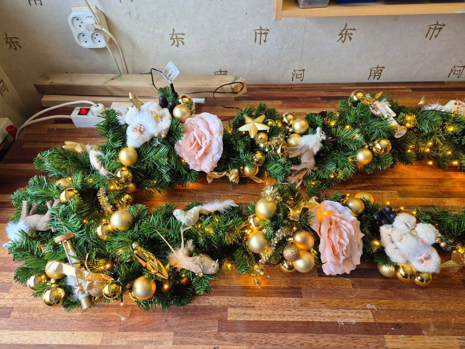 kerstguirlande 2,80M met lampjes, Ophalen of Verzenden