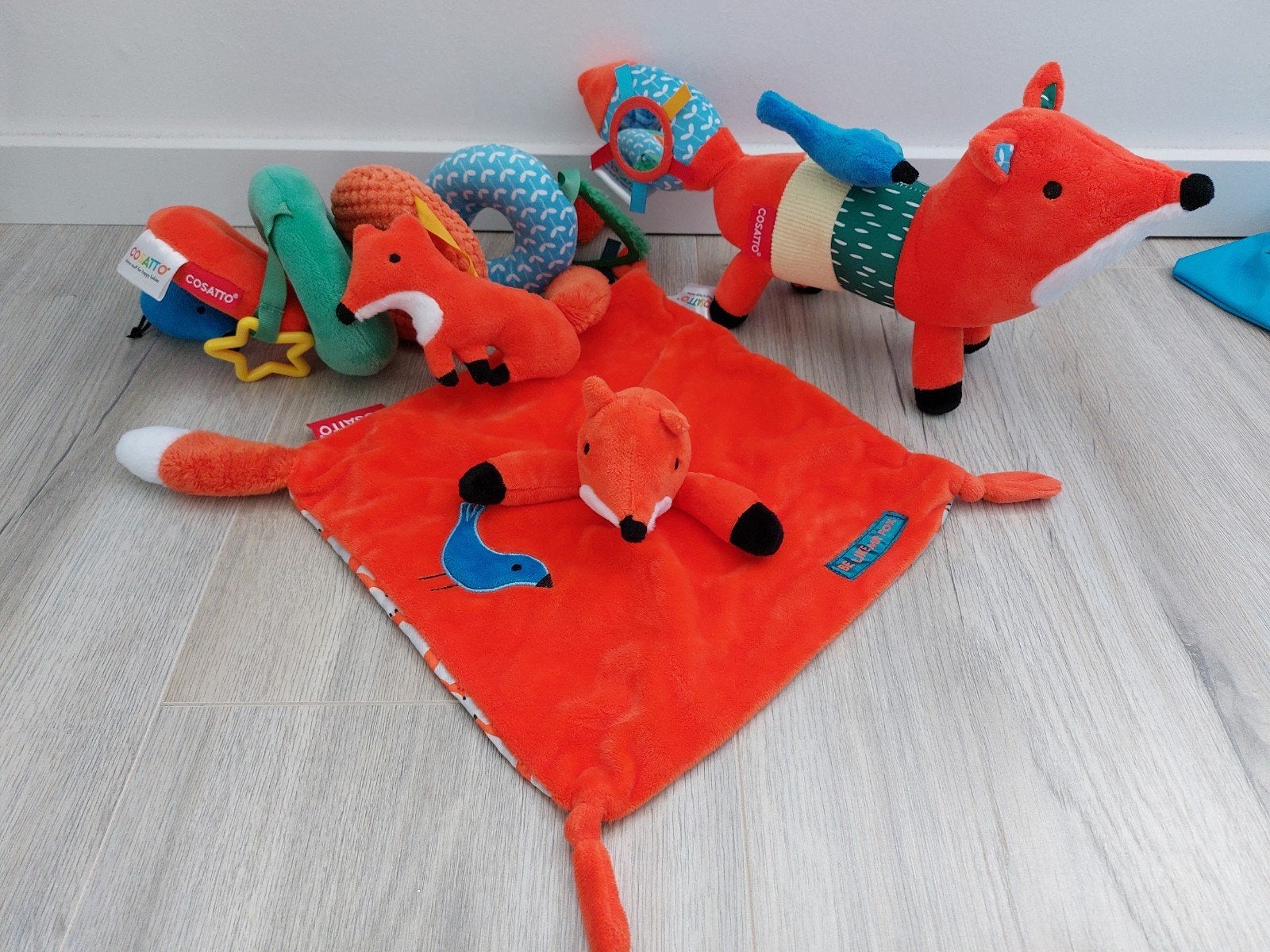 Knuffel knuffeldoekje boxspiraal vos cosatto L672, Ophalen of Verzenden, Zo goed als nieuw