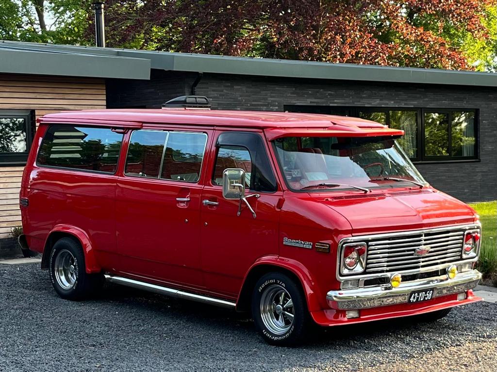 V8 Chevrolet SPORTSVAN G20 chevy van belastingvrij apk vrij, Automaat, 8 cilinders, Overige kleuren, Particulier