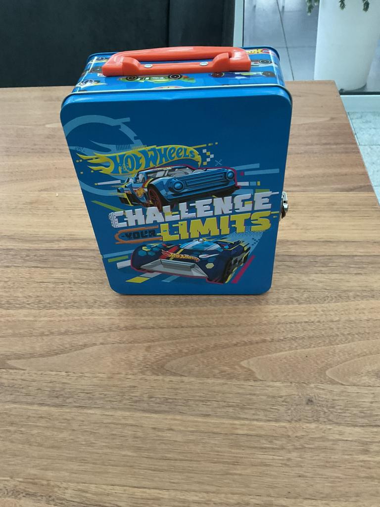 Hotwheels opbergkoffer voor 18 hotwheels auto’s, Ophalen, Zo goed als nieuw
