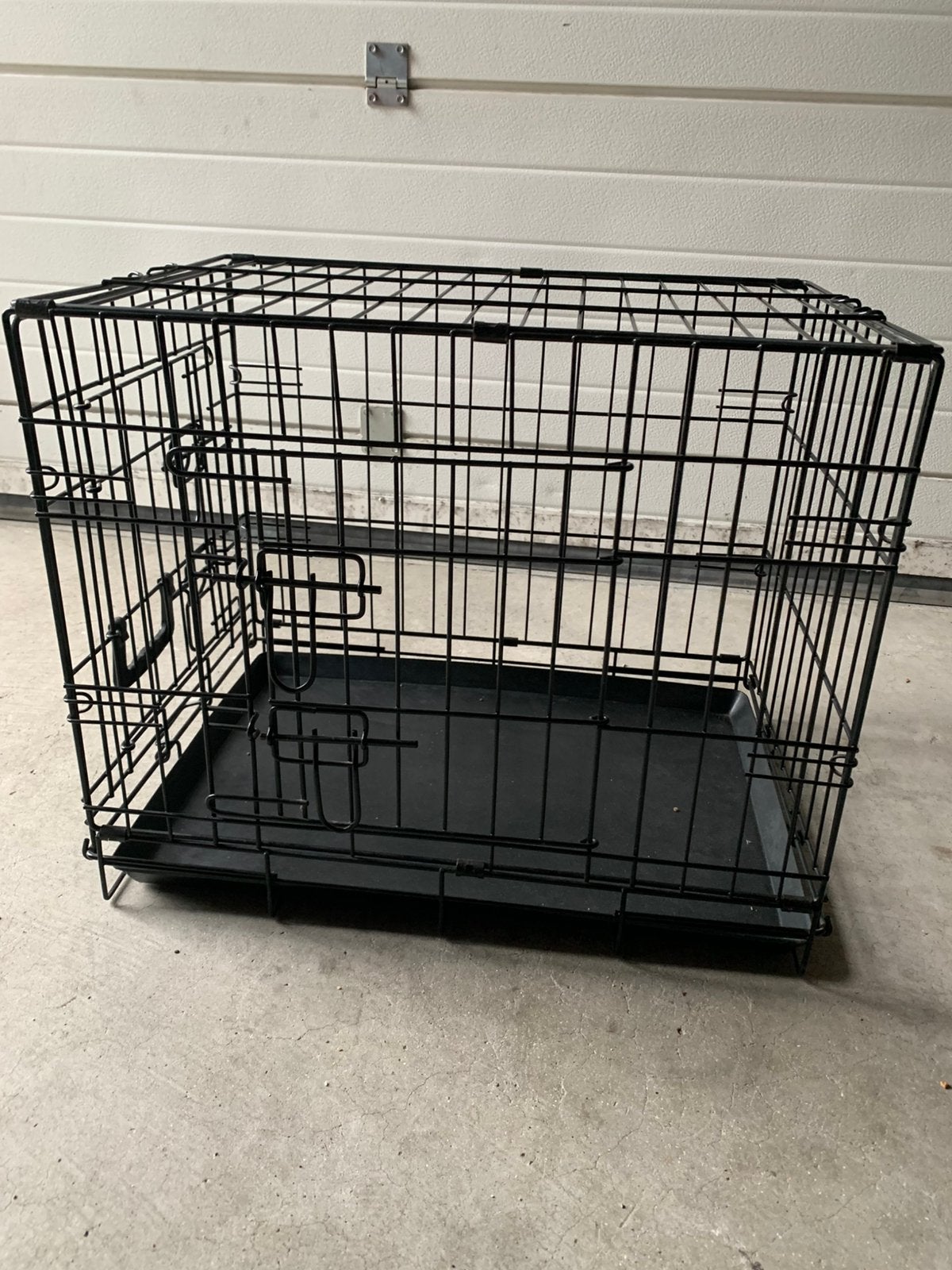 Honden bench zwart l60xb42xh50, Ophalen, Gebruikt