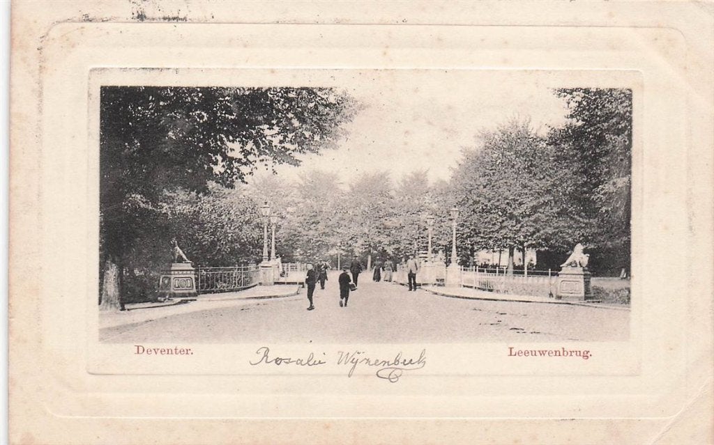 702-101-047 Deventer Leeuwenbrug, Verzamelen, Ansichtkaarten | Nederland, Verzenden, Voor 1920, Overijssel