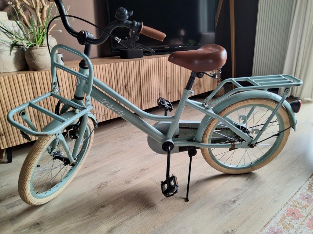 Leuke blauwe kinderfiets, 18 inch, Ophalen, Gebruikt, 16 tot 20 inch, Liberty