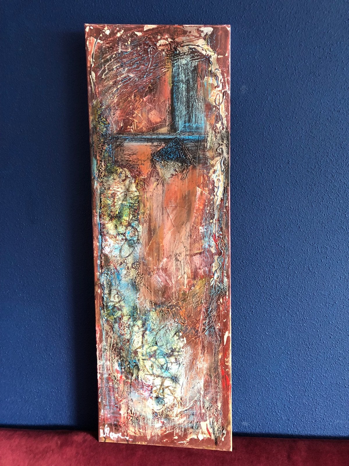 Groot Abstract MediaMix Schilderij op Canvas. 120-40, Ophalen of Verzenden