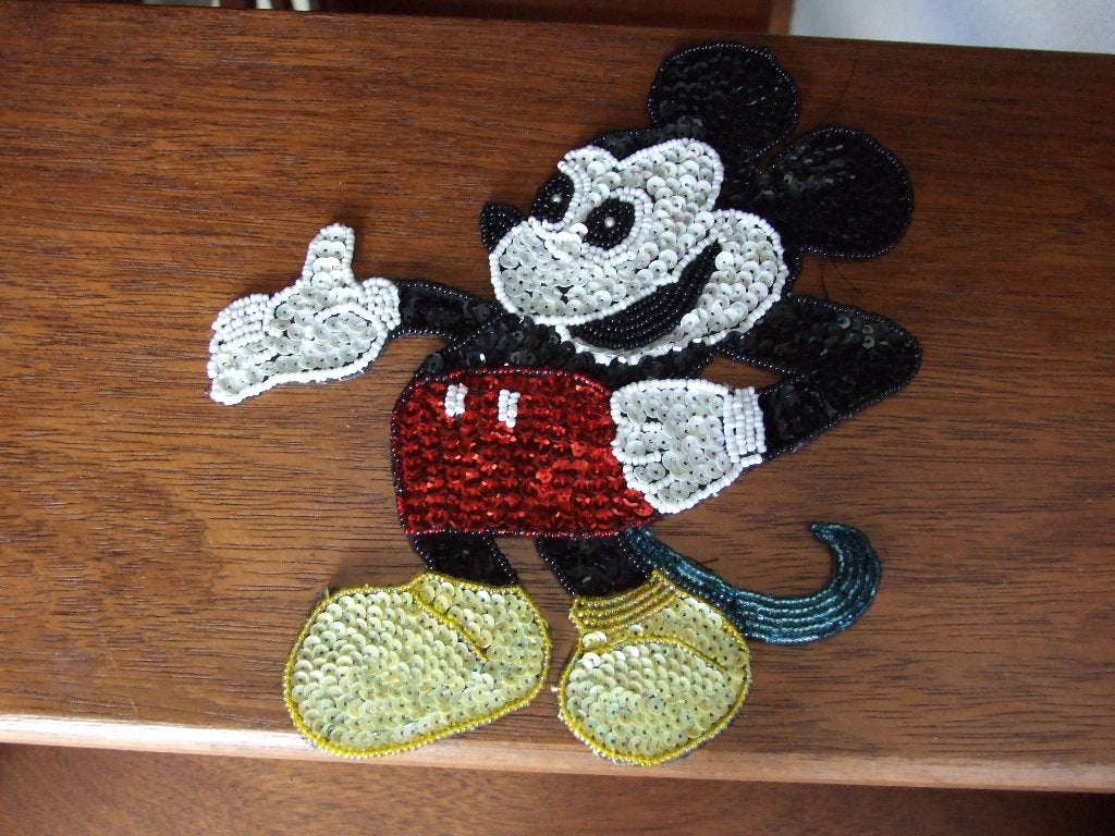 Apllicatie met glitters Mickey Mouse, Ophalen of Verzenden, Mickey Mouse, Nieuw, Overige typen