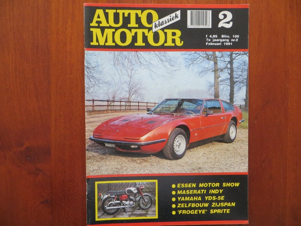 Auto Motor Klassiek 2 1991 Maserati Indy, Yamaha YDS-5E, Ophalen of Verzenden, Nieuw, Mercedes