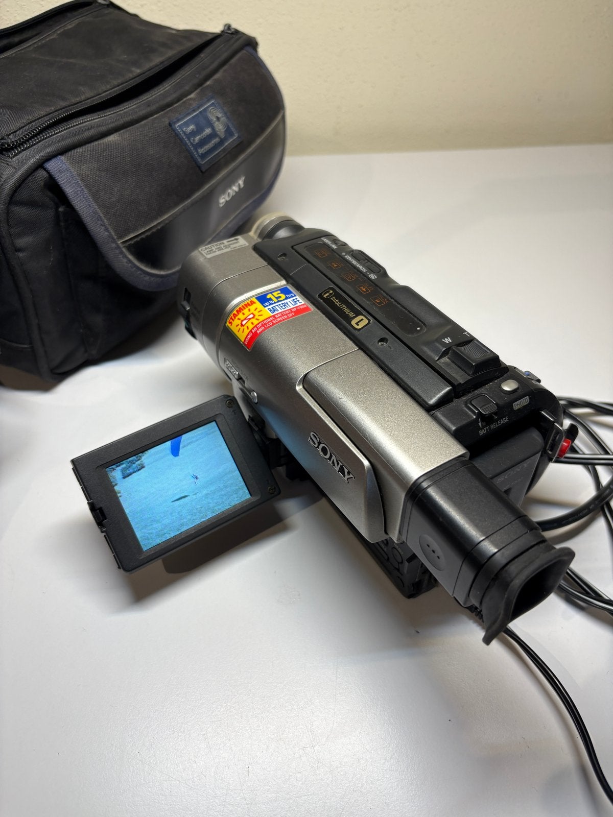 Sony CCD-TRV66E Hi8 Video Camera Recorder met tas, Audio, Tv en Foto, Ophalen, Hi 8, Camera
