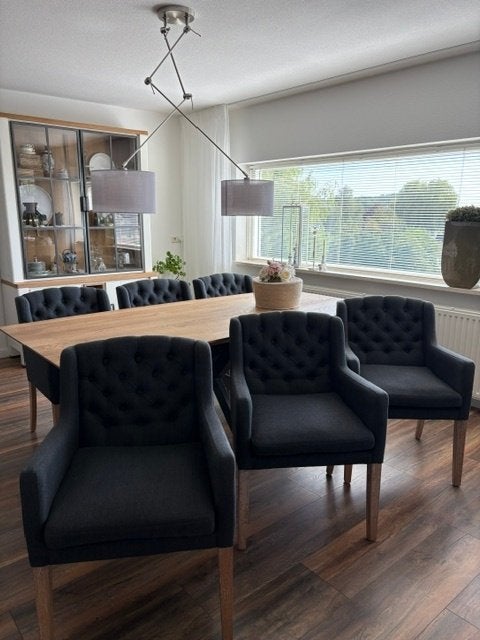 Eetkamerstoelen, Ophalen, Gebruikt, Overige kleuren, Modern   - Antraciet