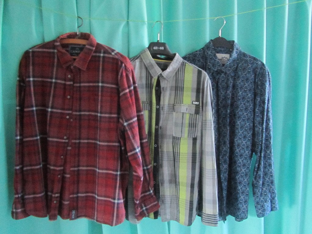 Overhemden, katoen, 43/44, verschillende-, 7,- p.st., -, Kleding | Heren, Overhemden, Ophalen of Verzenden, Zo goed als nieuw