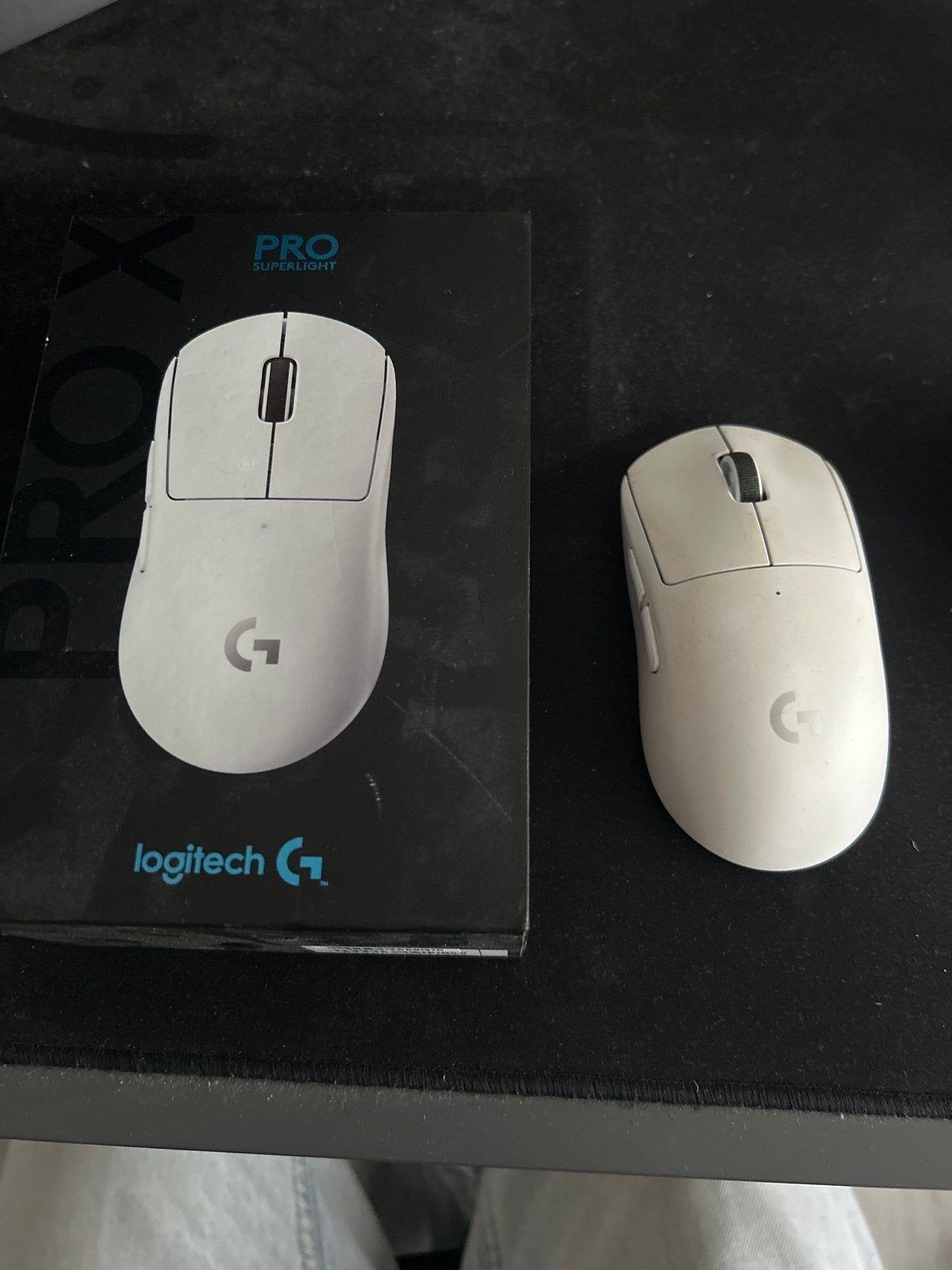 Logitech G Pro X Superlight Gaming Muis Wit, Computers en Software, Muizen, Ophalen, Rechtshandig, Muis, Gebruikt