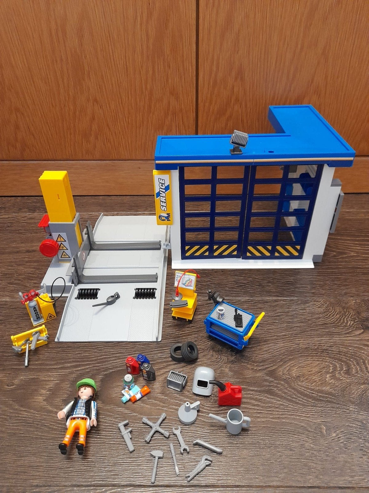 Playmobil 70202 – Autogarage, Ophalen of Verzenden, Zo goed als nieuw, Losse onderdelen, Gebouw