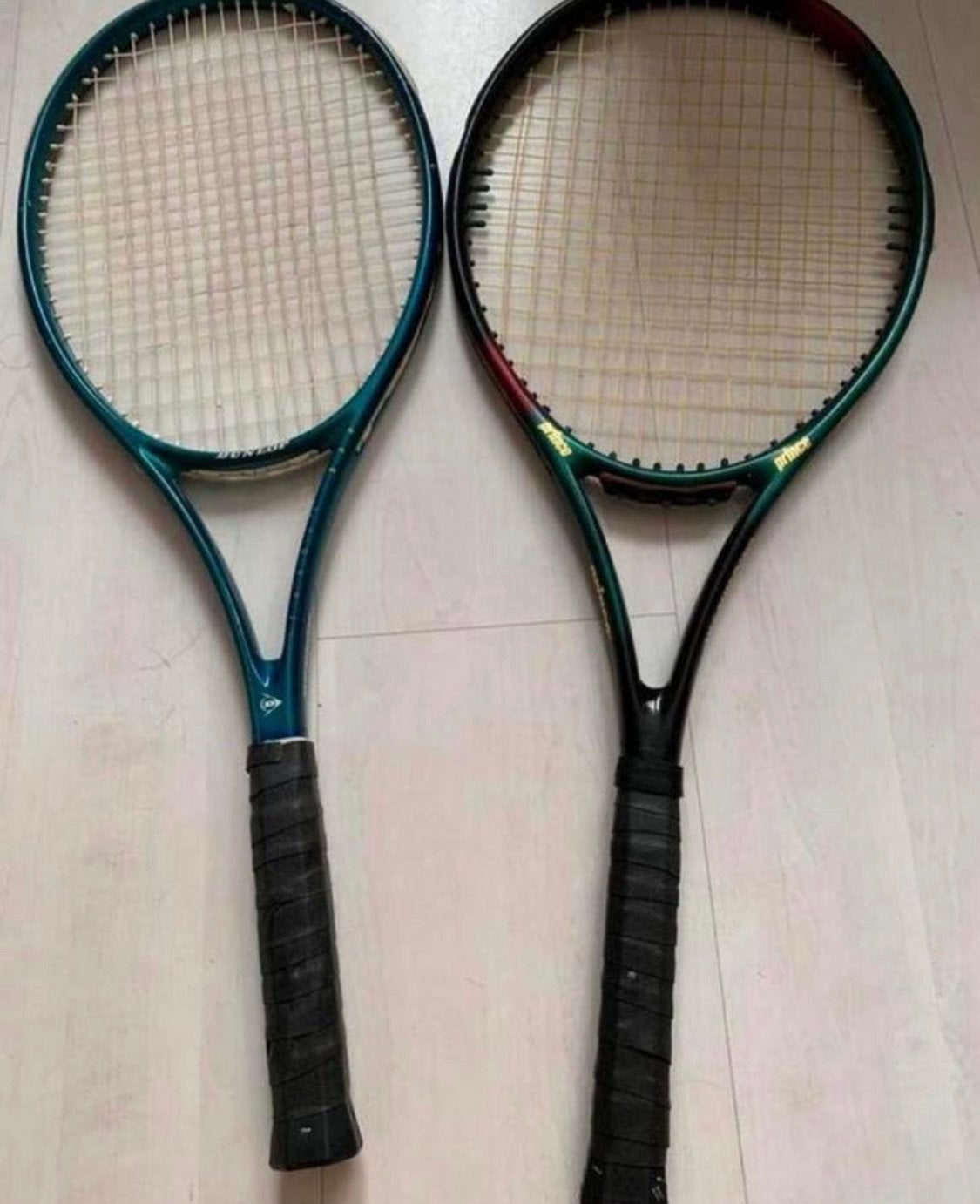 2 tennisrackets van Dunlop en Prince, Ophalen of Verzenden, Zo goed als nieuw, Racket, Prince