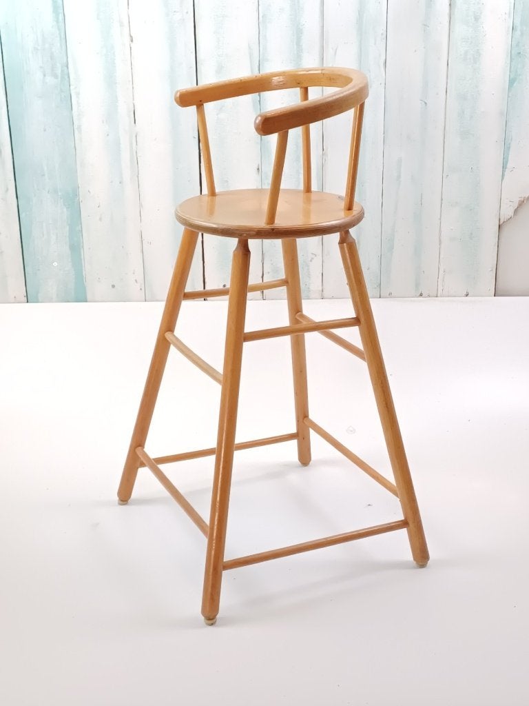 Vintage - kinderkrukje mooi oud design, Ophalen, Gebruikt, Bruin, Gispen