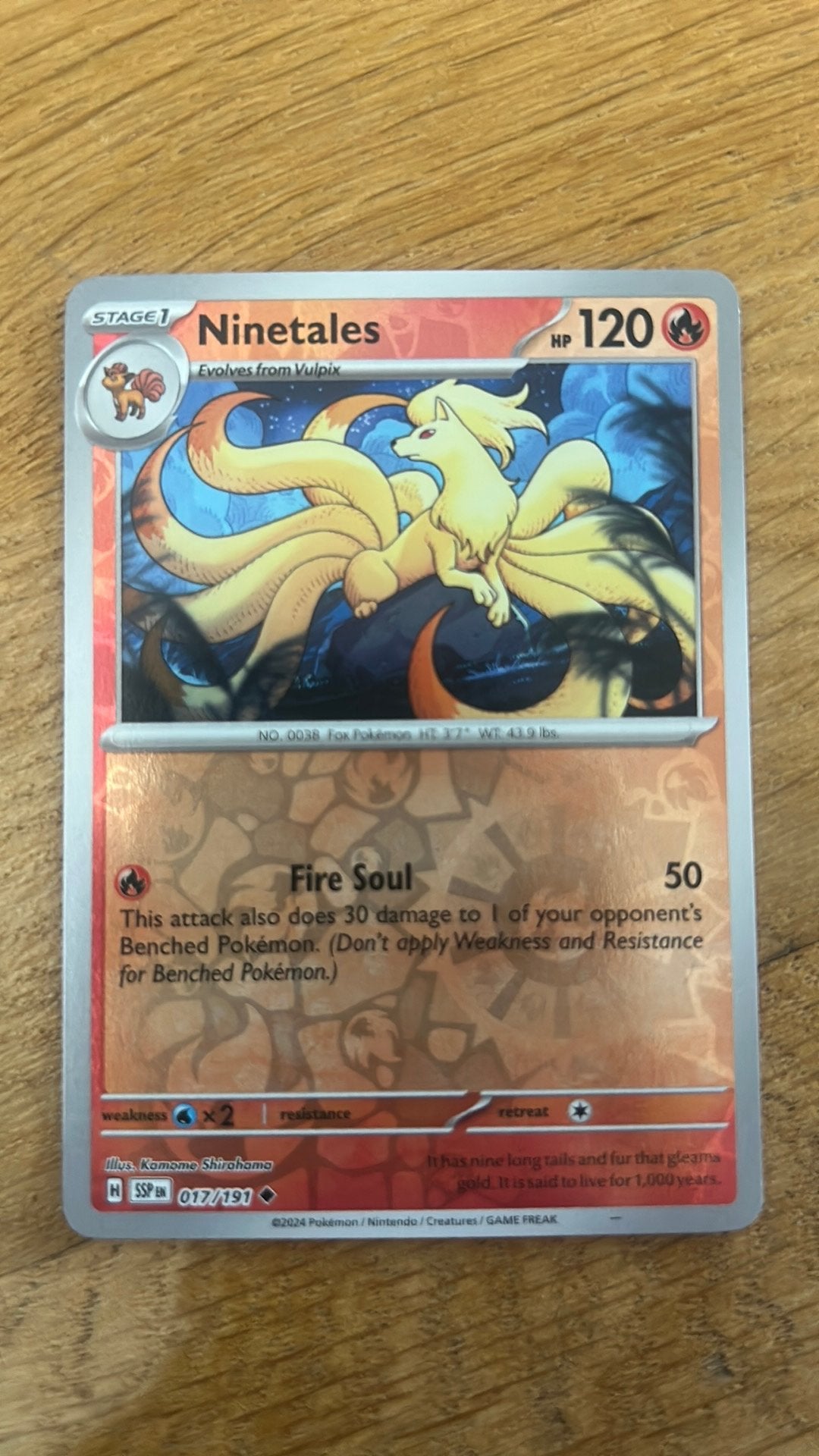 Ninetales ssp017, Verzenden, Zo goed als nieuw