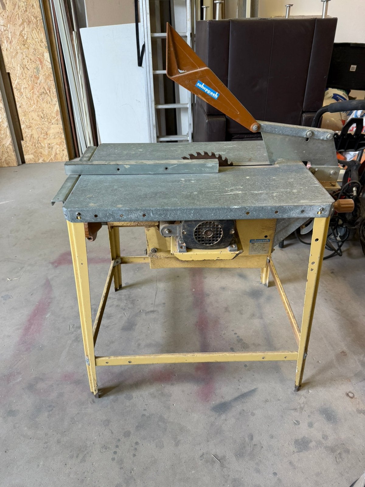 Scheppach zaagtafel, Ophalen, Cirkelzaag, 70 mm of meer, Zo goed als nieuw