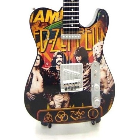 Led Zeppelin foto miniatuur gitaar 25cm mini guitar deco, Info@deconoord.nl, Deco Noord, Nieuw, Ophalen of Verzenden