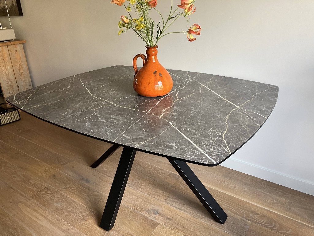 Henders & Hazel eettafel als nieuw 120x150, Huis en Inrichting, Tafels | Eettafels, Ophalen, 100 tot 150 cm, Overige materialen
