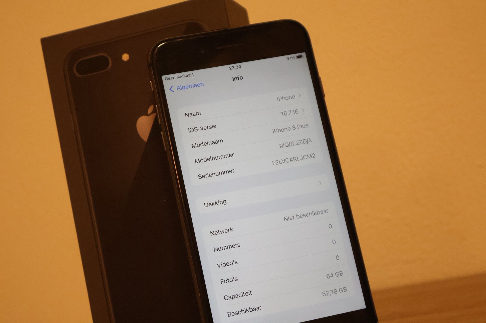Apple iPhone 8 Plus 64GB Zwart 100% Batterij, Telecommunicatie, Mobiele telefoons | Apple iPhone, IPhone 8 Plus, Zwart, Ophalen of Verzenden