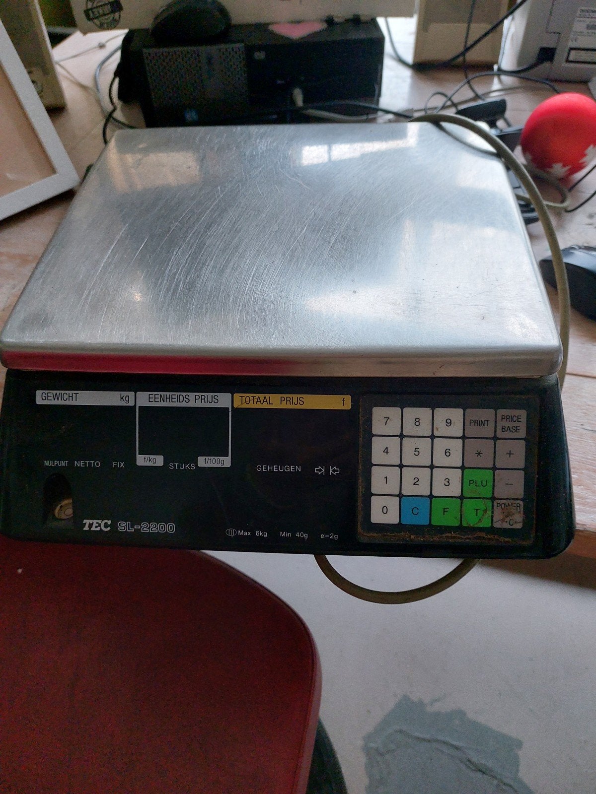 TEC SL-2200 Winkelweegschaal  Digitaal, 5/6kg, 2g nauwkeurig, Ophalen