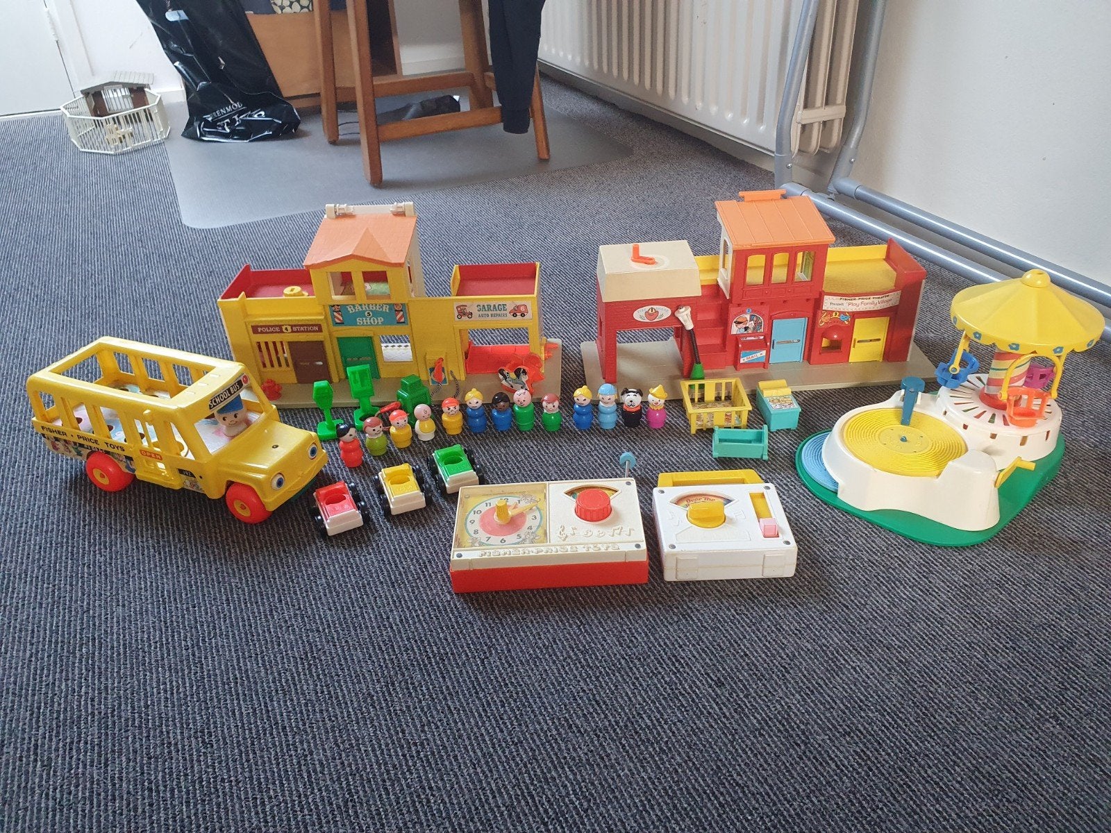 Grote set vintage Fisher Price, Ophalen of Verzenden, Gebruikt, Speelset, Met geluid