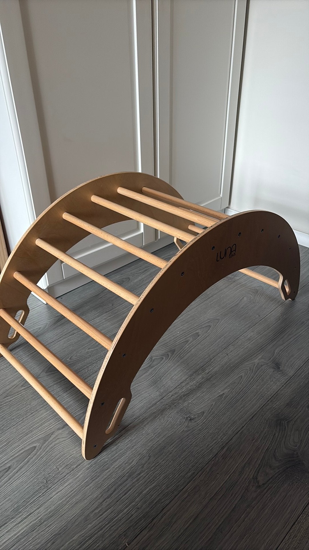 Houten speelboog luna toys, Zo goed als nieuw, Minder dan 100 cm, Hout, Ophalen