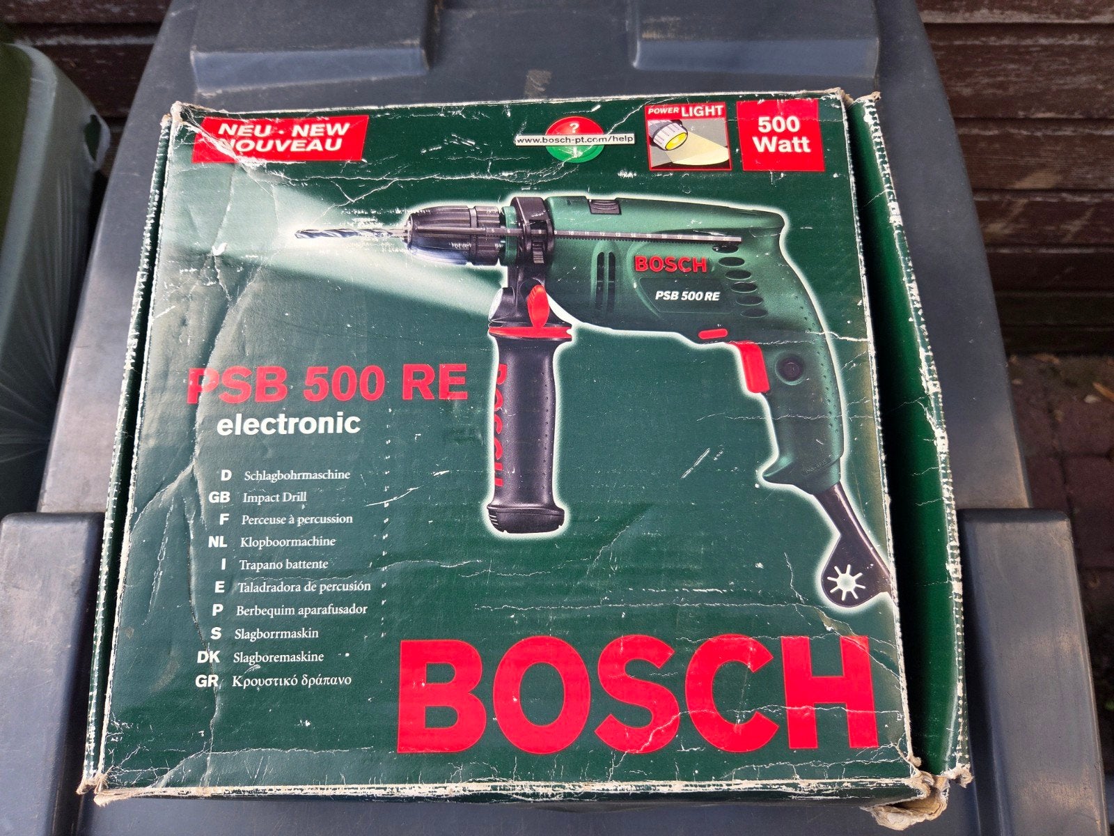 Bosch PSB 500 RE Boormachine, Ophalen, 400 tot 600 watt, Boormachine, Variabele snelheid