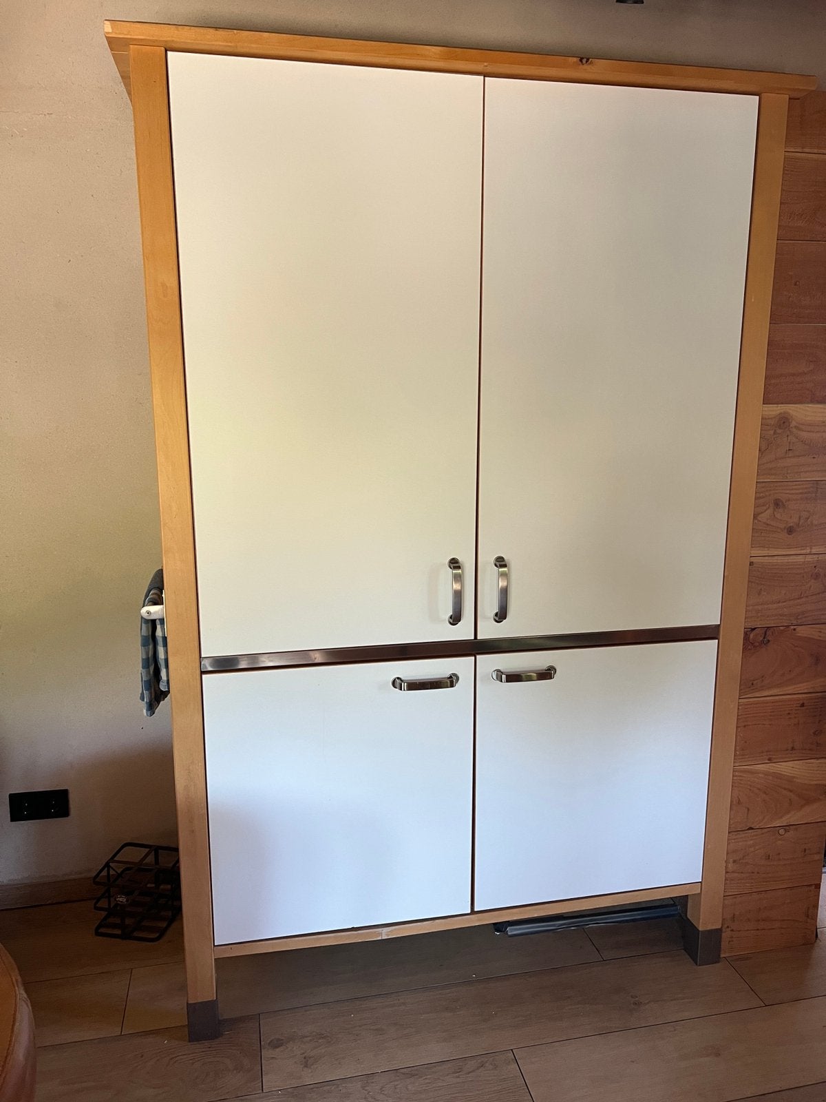 Complete kitchenette/pantry/kleine keuken, Huis en Inrichting, Ophalen, Gebruikt, Wit, Staal of Rvs