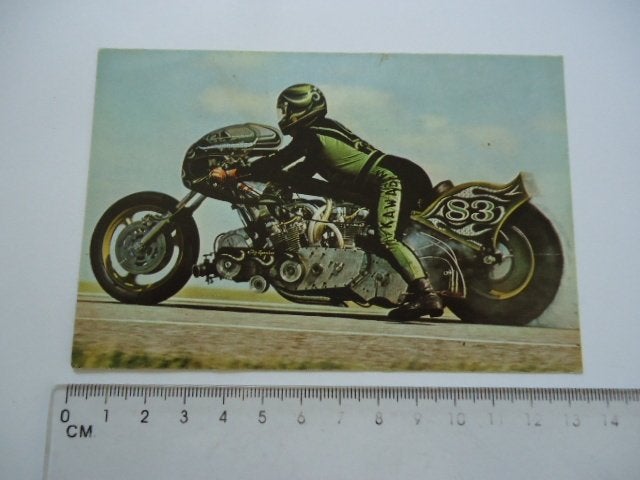 sticker 1976 HENK VINK legend motorrace dragster sprint moto, Verzenden, Zo goed als nieuw