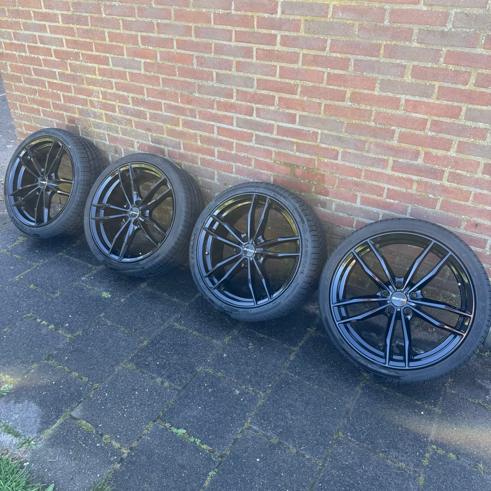 GMP Swan Zwart 8J x 19 inch velgen ET45 5x112, Gebruikt, Banden en Velgen, 235 mm, Personenwagen