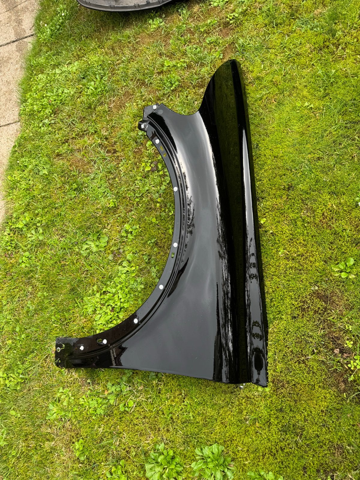 Spatbord links/rechts Volvo C30 2008, kleurcode 019 zwart, Gebruikt, Voor, Ophalen of Verzenden, Spatbord
