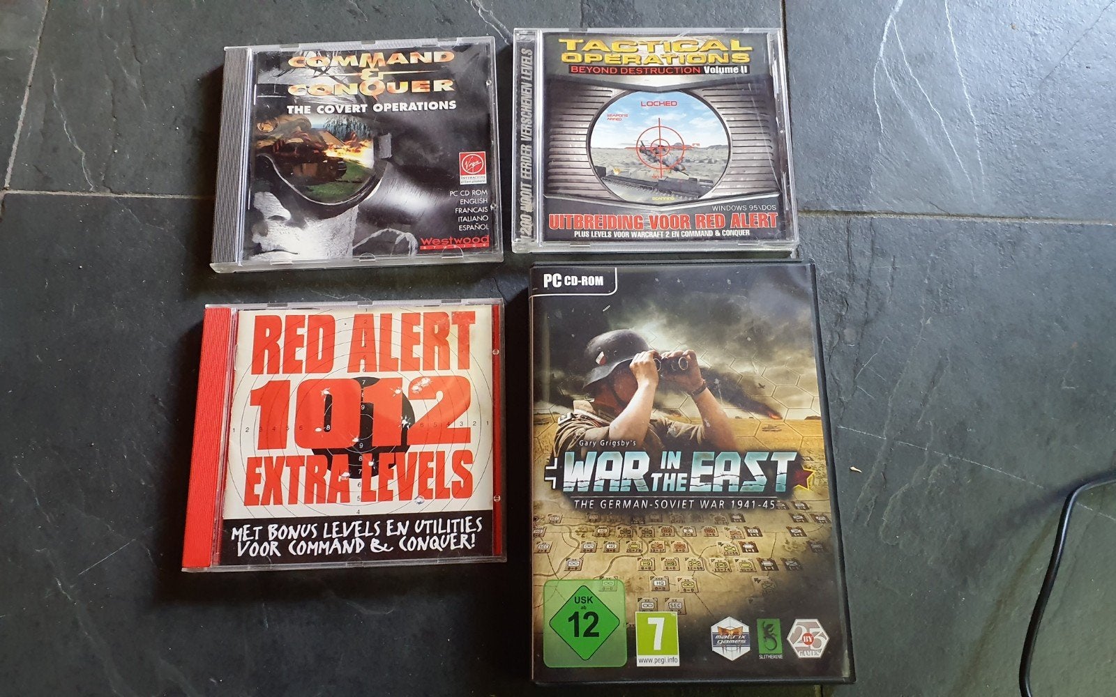 PC CD-ROM Games: Command & Conquer, Red Alert, War in East, Spelcomputers en Games, Games | Pc, Gebruikt, 1 speler, Ophalen of Verzenden