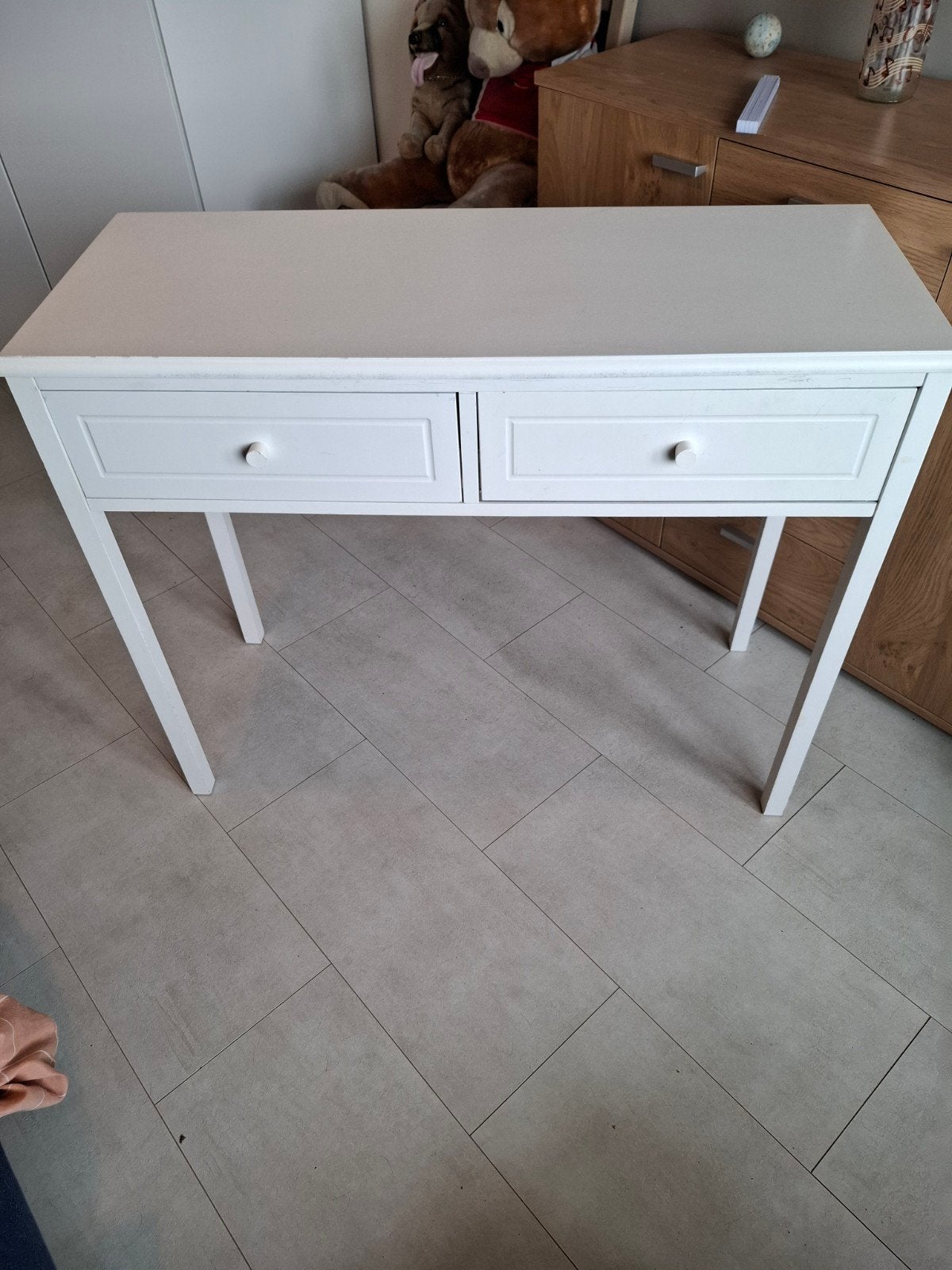 sidetable  tafeltje  wit, Huis en Inrichting, Ophalen, Gebruikt, 50 tot 100 cm, Overige houtsoorten