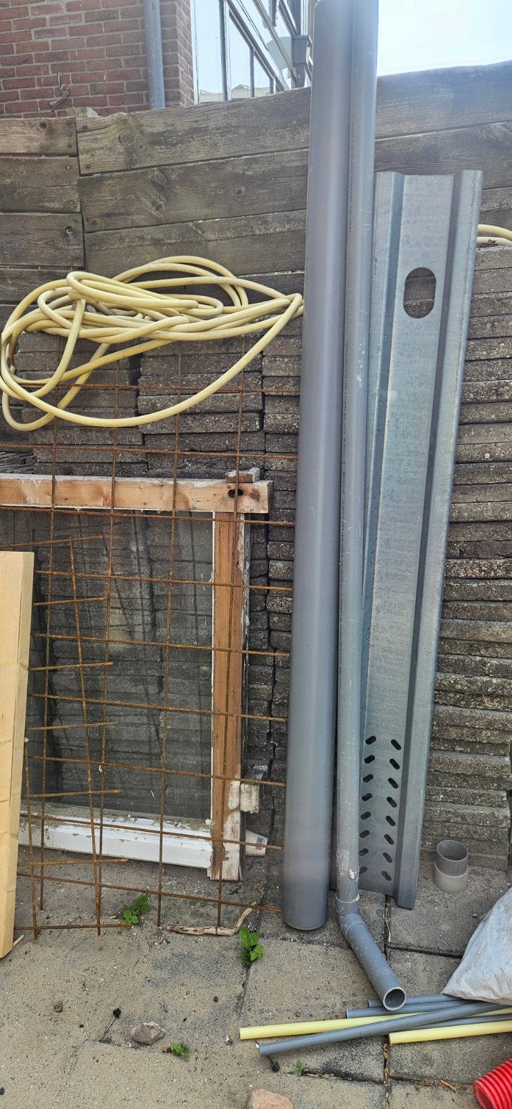 120 + gratis 30x30 betontegels voor terras of pad, Tuin en Terras, Tegels en Klinkers, Ophalen, Gebruikt, 10 m² of meer, Beton