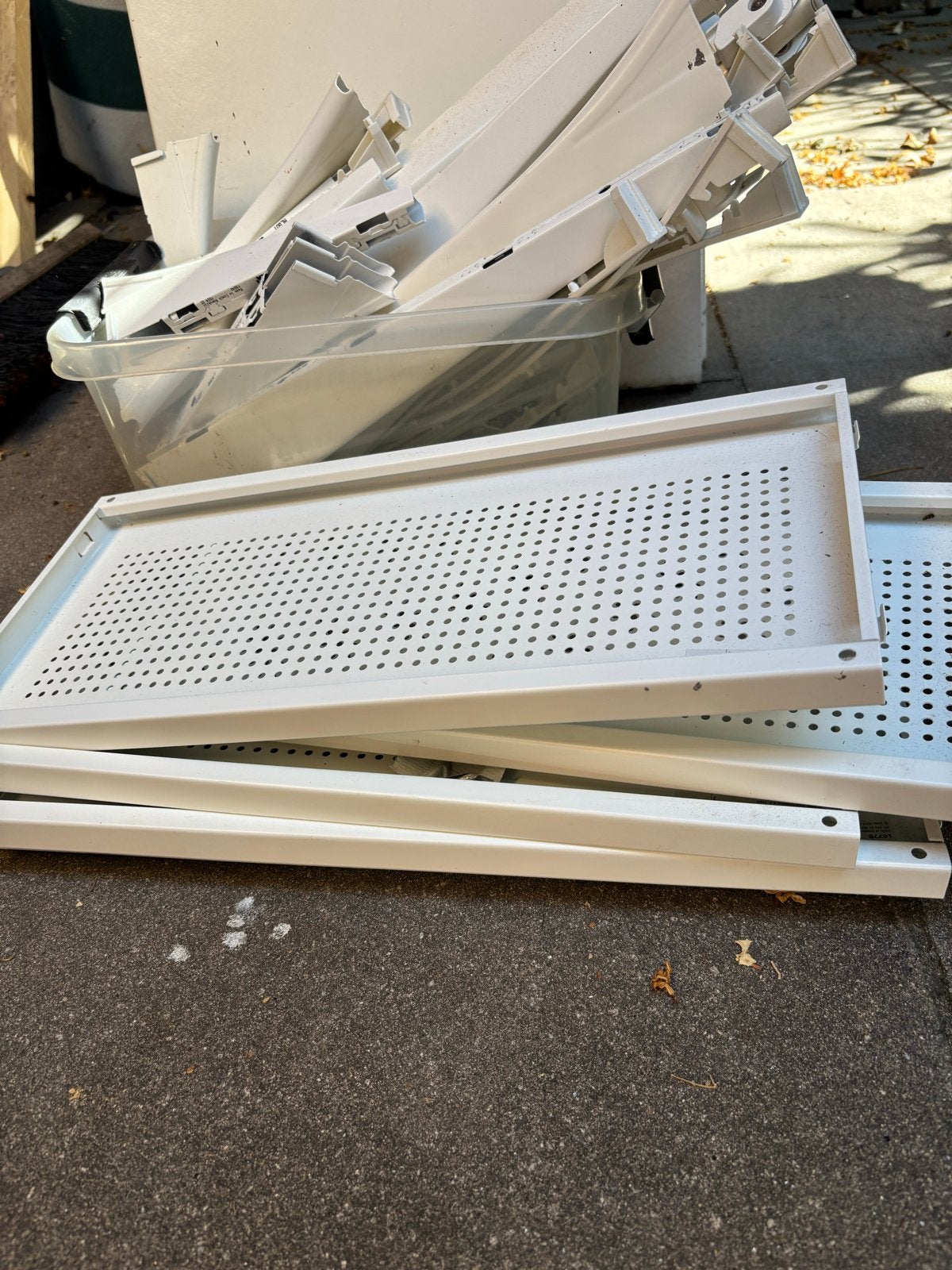 IKEA Algot opbergsysteem onderdelen, Ophalen, Gebruikt