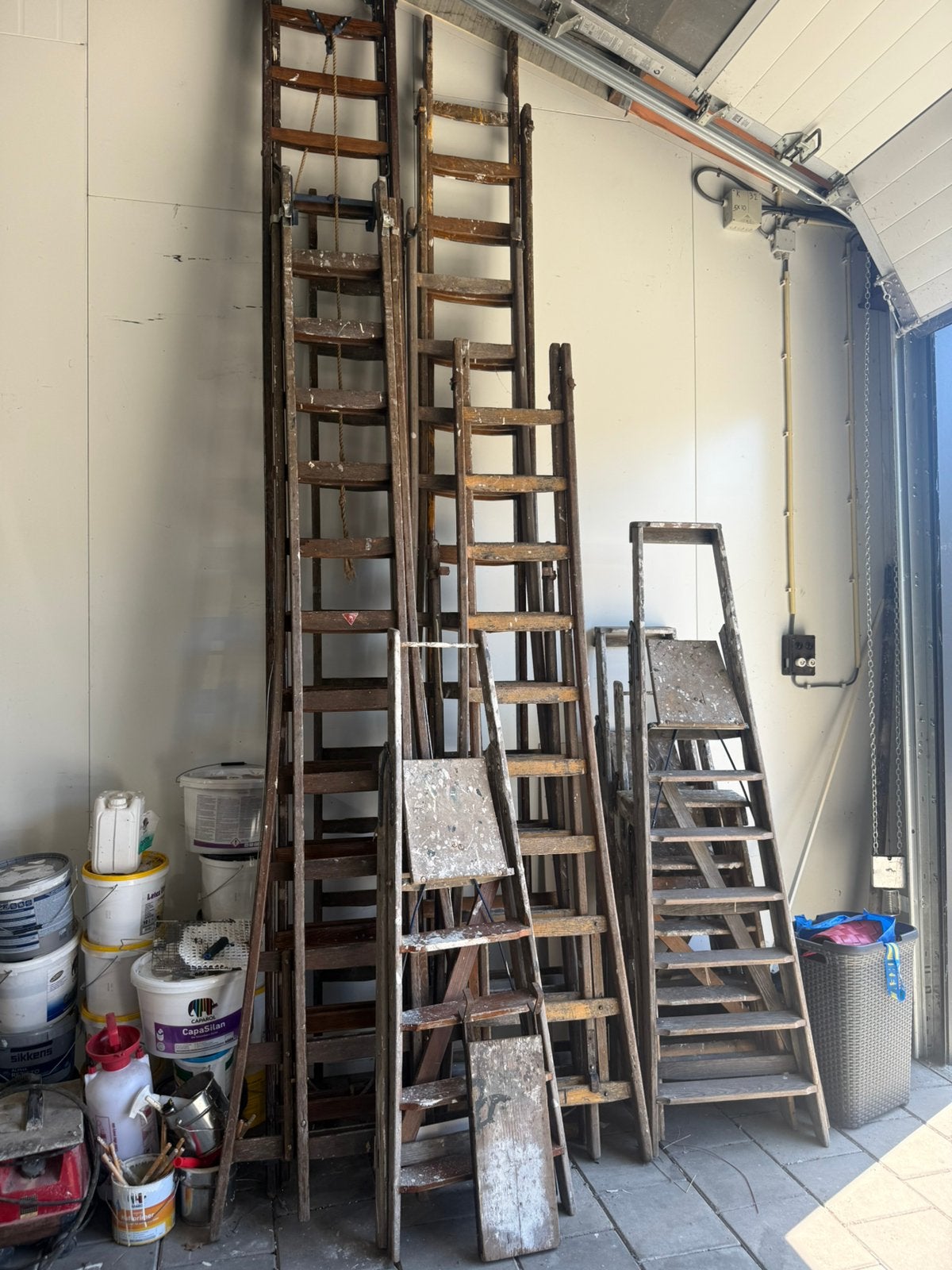 Ladder trappen schildersladder, Doe-het-zelf en Verbouw, Ladders en Trappen, Ophalen, Gebruikt, Ladder, Opvouwbaar of Inschuifbaar
