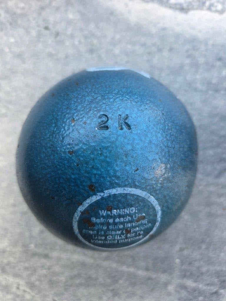 Kogel voor kogelstoten 2 kg en 2,5 kg, Ophalen of Verzenden