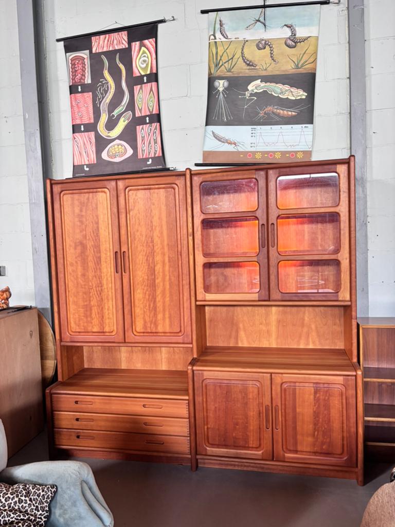 Vintage design kast vitrinekast boekenkast buffetkast, Ophalen