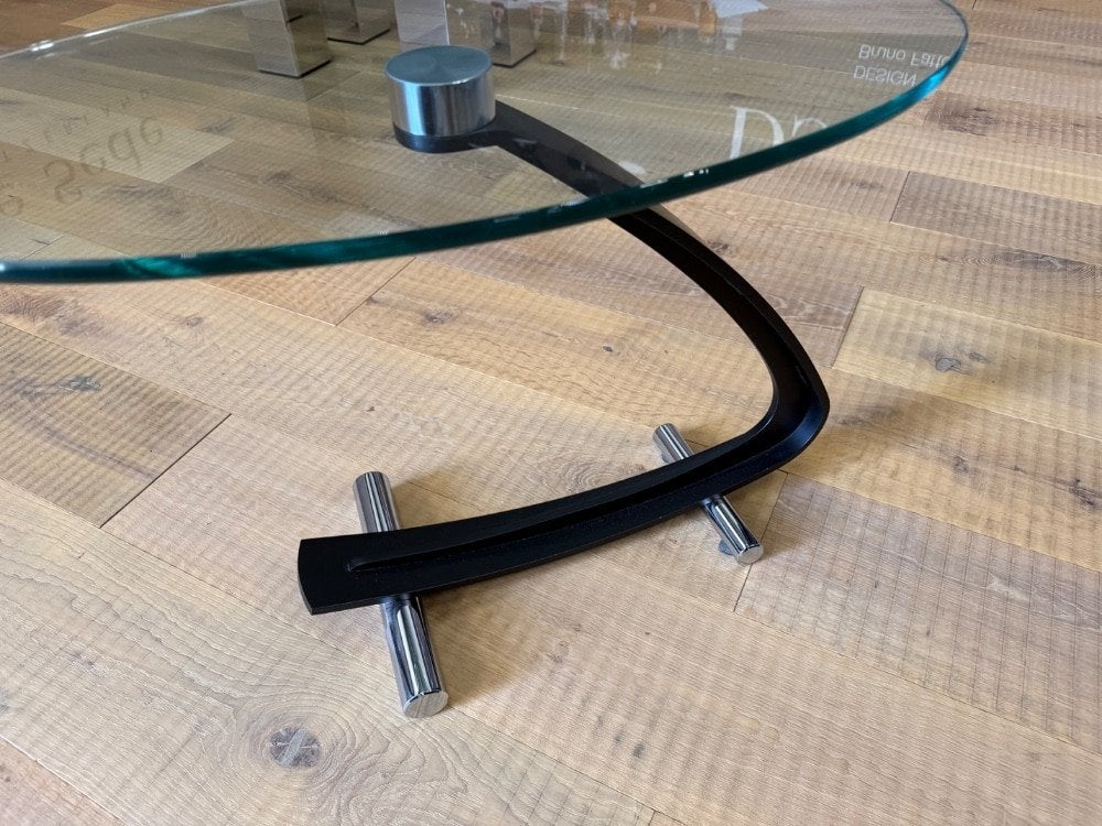 2 Rolf Benz bijzettafel glas tafel Design, 45 tot 60 cm, Service@rolf-benz.com, Haiterbacher Str. 104, Ovaal