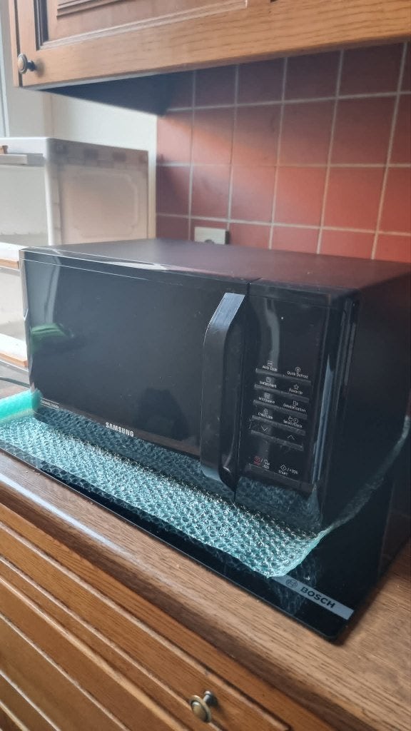 samsung microgolfoven, Witgoed en Apparatuur, Ophalen, Zo goed als nieuw, Vrijstaand, Magnetron