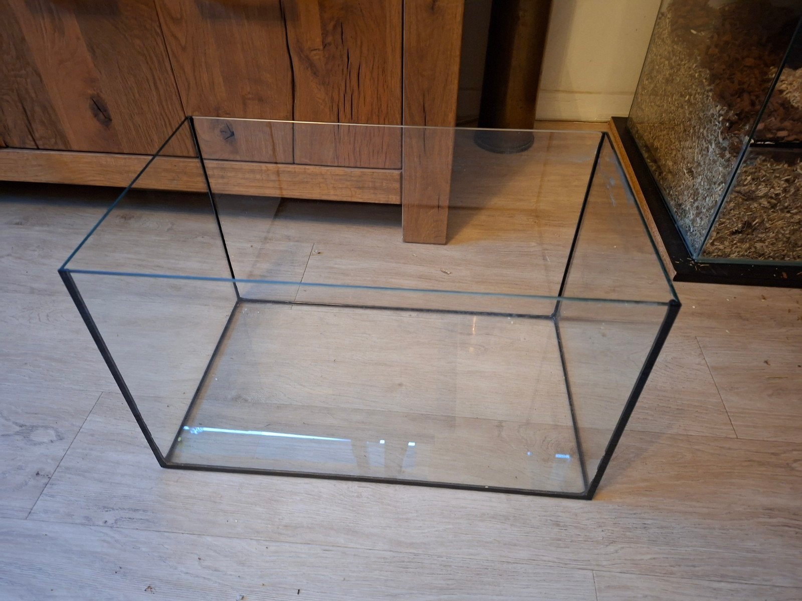 Glazen bak 50x30x30, Ophalen, Leeg aquarium