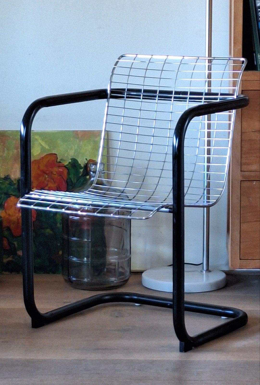 Stoel - metaal, Huis en Inrichting, Stoelen, Ophalen, Zwart, Eén