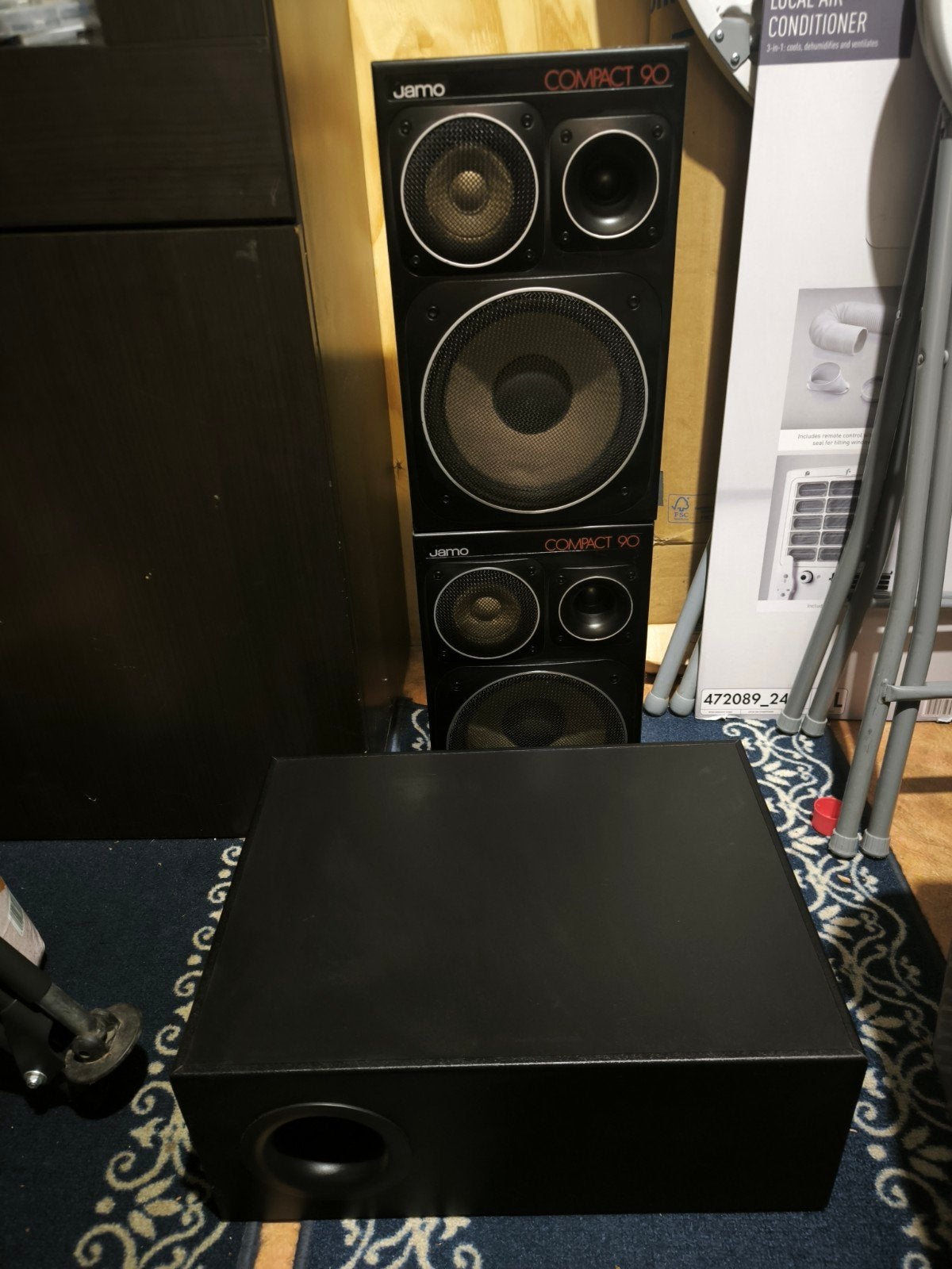 JAMO COMPACT 90 SET BOXEN + subwoofer SW90, Ophalen, Gebruikt, Subwoofer, Jamo