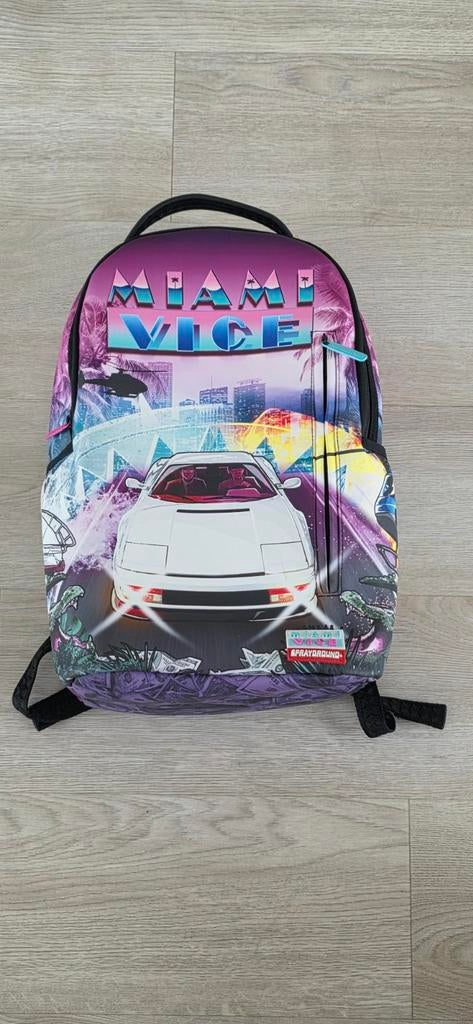 Sprayground Limited Edition Miami Vice Rugzak, Ophalen of Verzenden, Zo goed als nieuw, 25 tot 40 cm, Overige merken