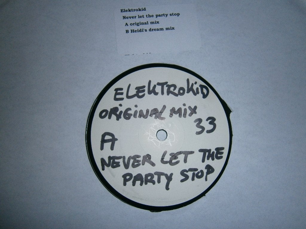 Elektrokid – Never Let The Party Stop. 2005. Hard Trance, Ophalen, Trance, Zo goed als nieuw, Inclusief binnenhoes