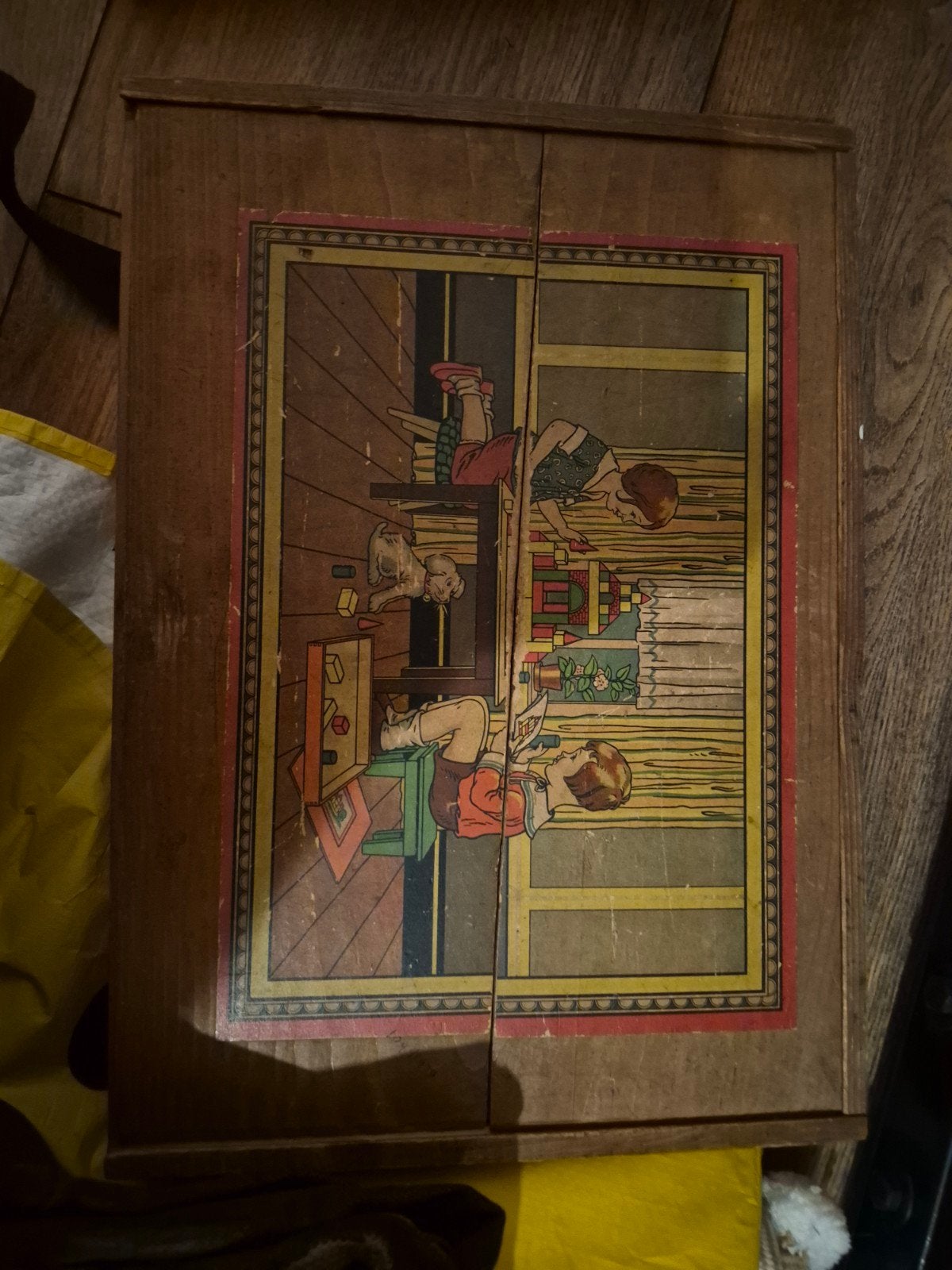Antieke Architectonische Blokkenbouwdoos (ca. 1920-1930), Antiek en Kunst, Ophalen of Verzenden