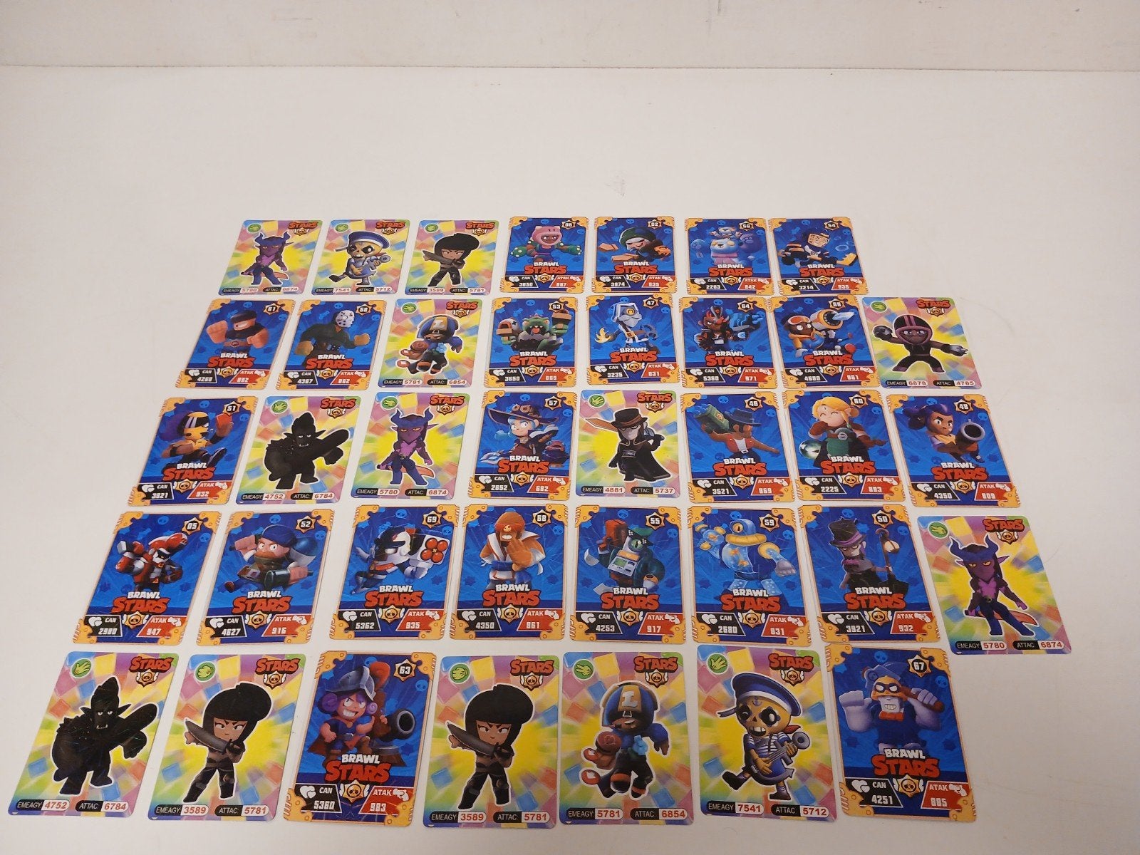 38 brawlstars kaarten verzamelkaarten brawl stars, Ophalen of Verzenden