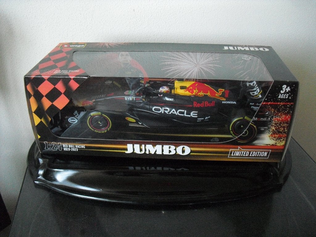 Modelauto Max Verstappen Jumbo 2023 nieuw in doos, Ophalen of Verzenden, Nieuw, Auto, Bburago
