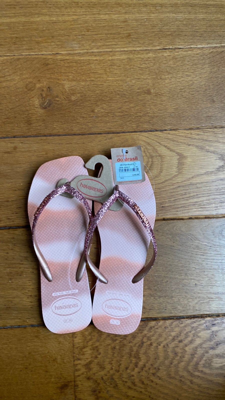Nieuwe Havaianas Glitter Roze Slippers, Slippers, Nieuw, Ophalen of Verzenden, Roze