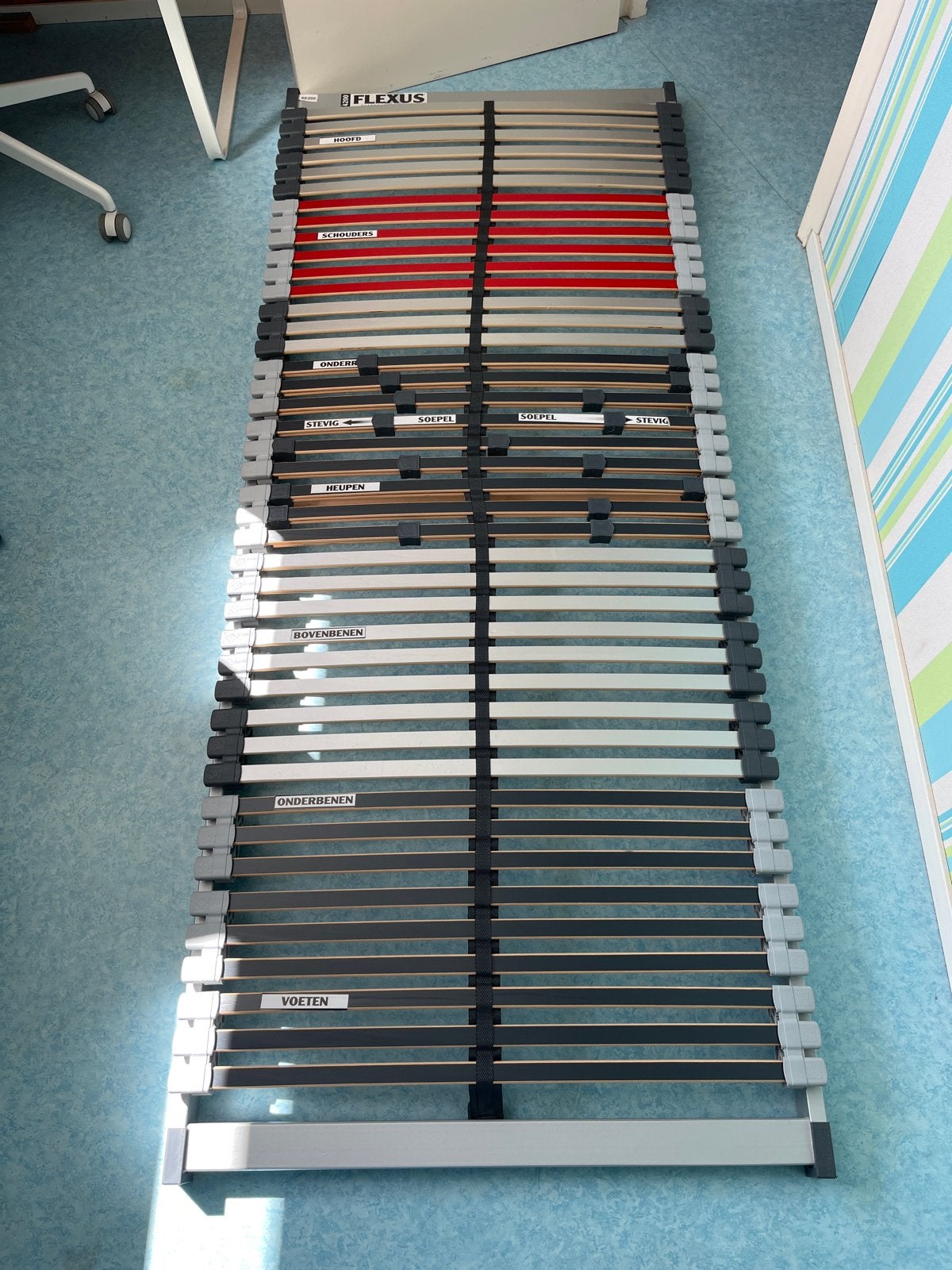 Flexus lattenbodem 80x200 cm - verstelbaar, Ophalen, Eenpersoons, Zo goed als nieuw, 80 cm
